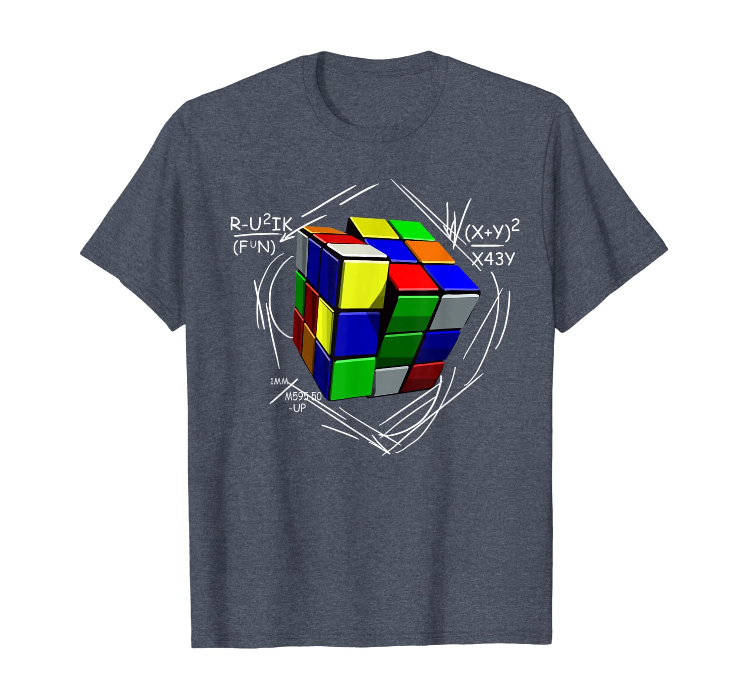 

cool math rubix cube t-shirt funny rubik cube lover gift tee, White;black