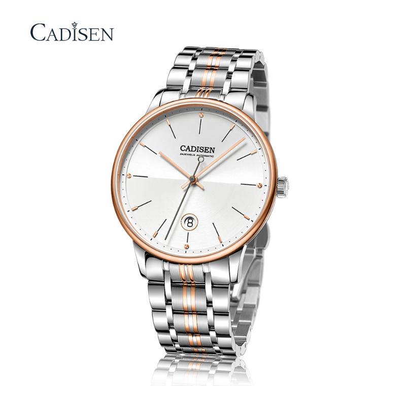 

Wristwatches CADISEN NH35 Men's Mechanical Watch Automatic Men Military Sapphire Crystal Steel Watches Relogio Masculino, C8166 - 1