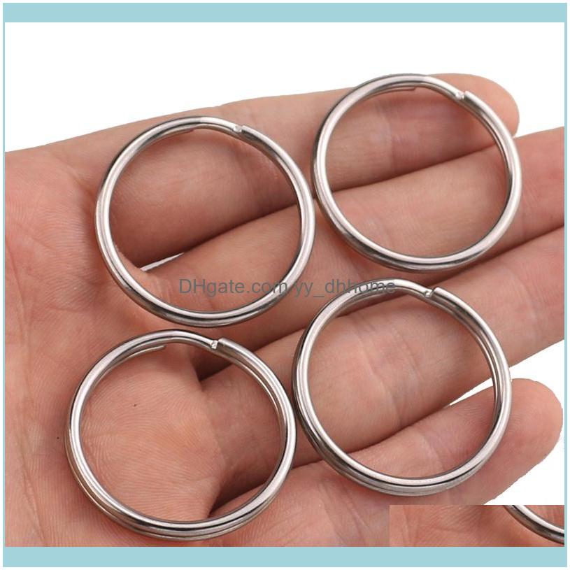 

Rings Jewelry10Pcs/Lot Stainless Steel Hole Key Ring 15/20//25/28/30/32/Mm Women Round Split Cute Chain Gifts For Men Drop Delivery 2021 Eub