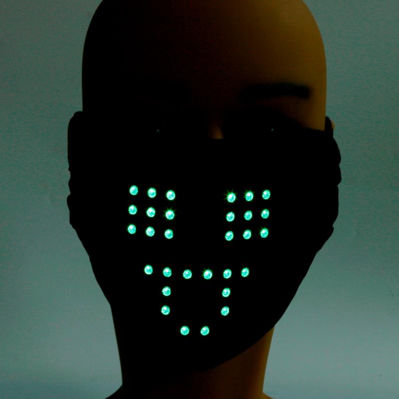 

Other Event & Party Supplies Glowing Led Mask Masquerade Masks Masque Luminous Dust 7 Color Lights Rave Festival Cosplay
