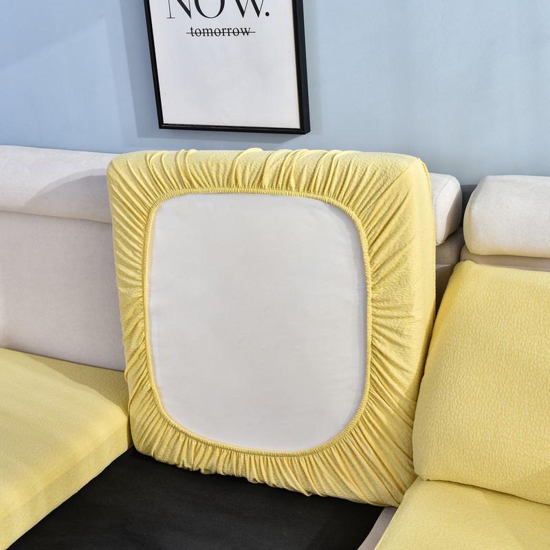 

Chair Covers Solid Color Home Waterproof Sofa Seat Cushion Cover,for Living Room Chaise Longue Waist Backrest 8 Sizes