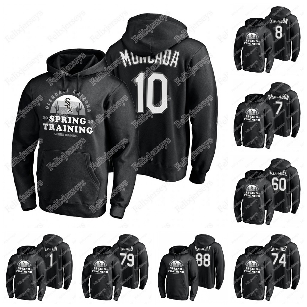 

Chicago 2021 Spring Training Hoodie Yoan Moncada Jose Abreu Tim Anderson Luis Robert Eloy Jimenez Adam Eaton Lance Lynn Baseball Jersey, Blue;black