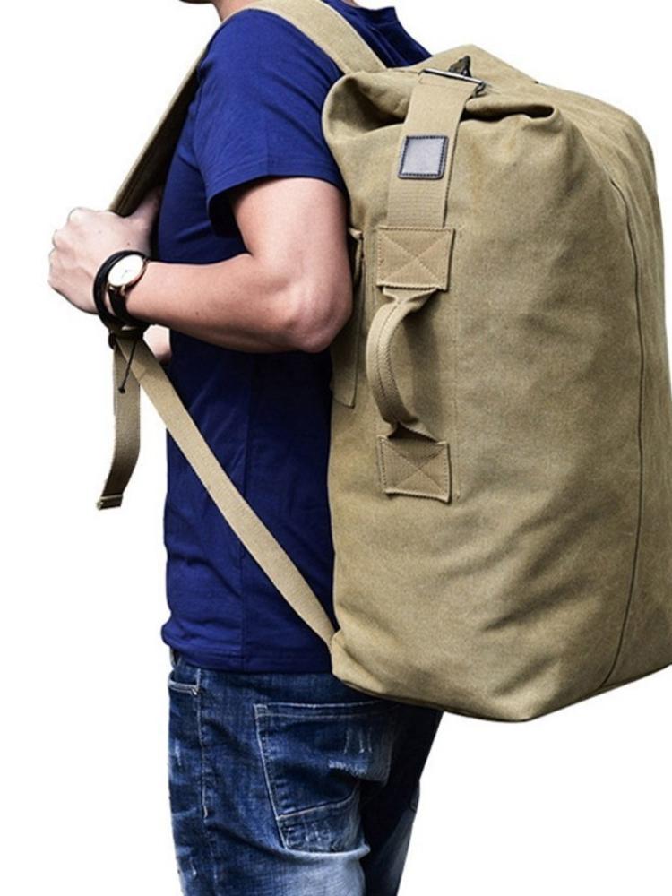 

Outdoor Bags Tactical Backpack 30l Canvas Military Hiking Camping Travel Bag For Hunting Fishing Rucksack Gym Fitness Sports, 25l khaki