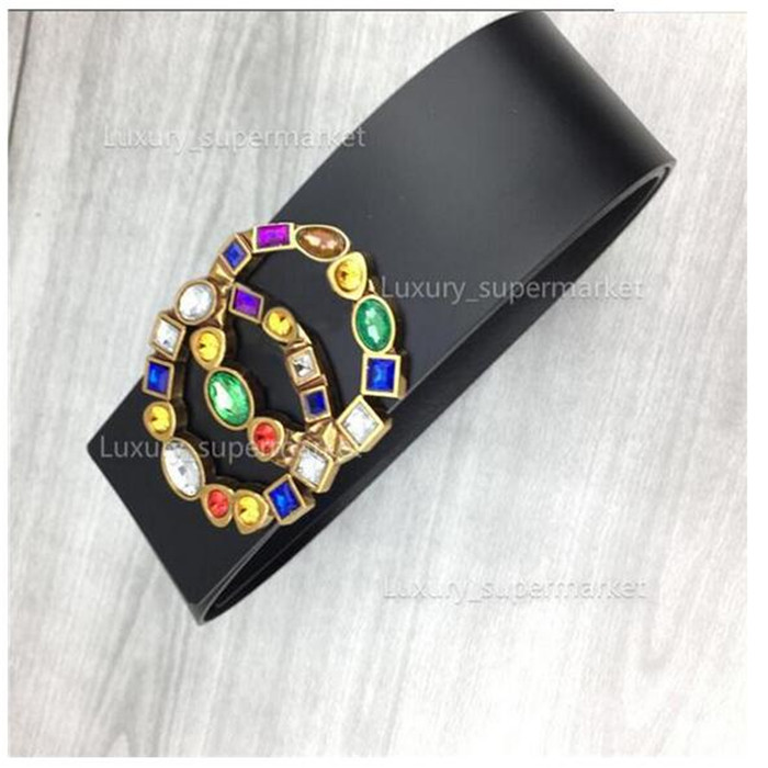 

2022 designer women's fashion new 7cm wide belt, black, red body, gold belt buckle hot wholesale, AA80, Black;brown