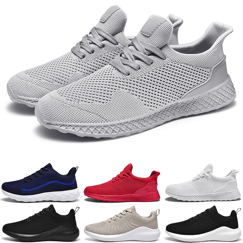 

men chaussure running shoes triple grey sole mesh sneakers breathable outdoor fashion soft jogging walking tennis shoe chaussures de course sport, Color 9