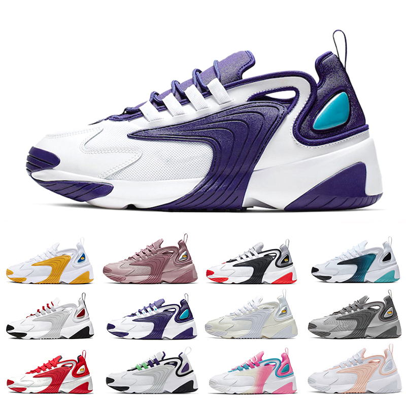 

2022 zoom 2K Pegasus mens running shoes Creamy White Black and Dynamic Yellow blue Regency Purple Race Red Icon Clash Black men women trainers sports shoe high quality, Item#14
