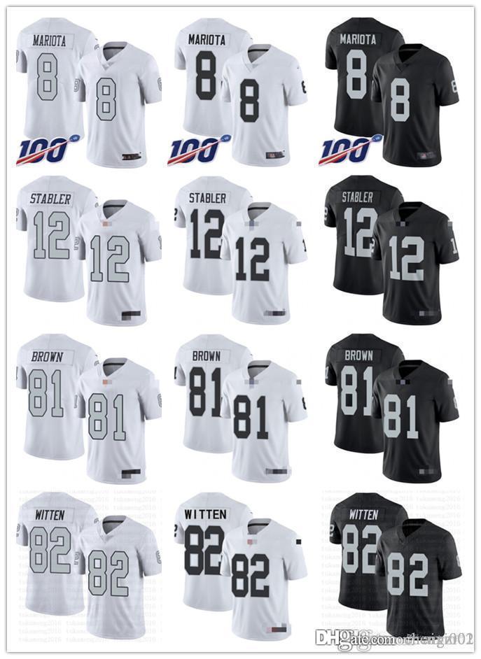 

Men Women Youth Las Vegas Raiders 82 Jason Witten 81 Tim Brown 12 Kenny Stabler 8 Marcus Mariota 28 Josh Jacobs Jerseys, Black;red