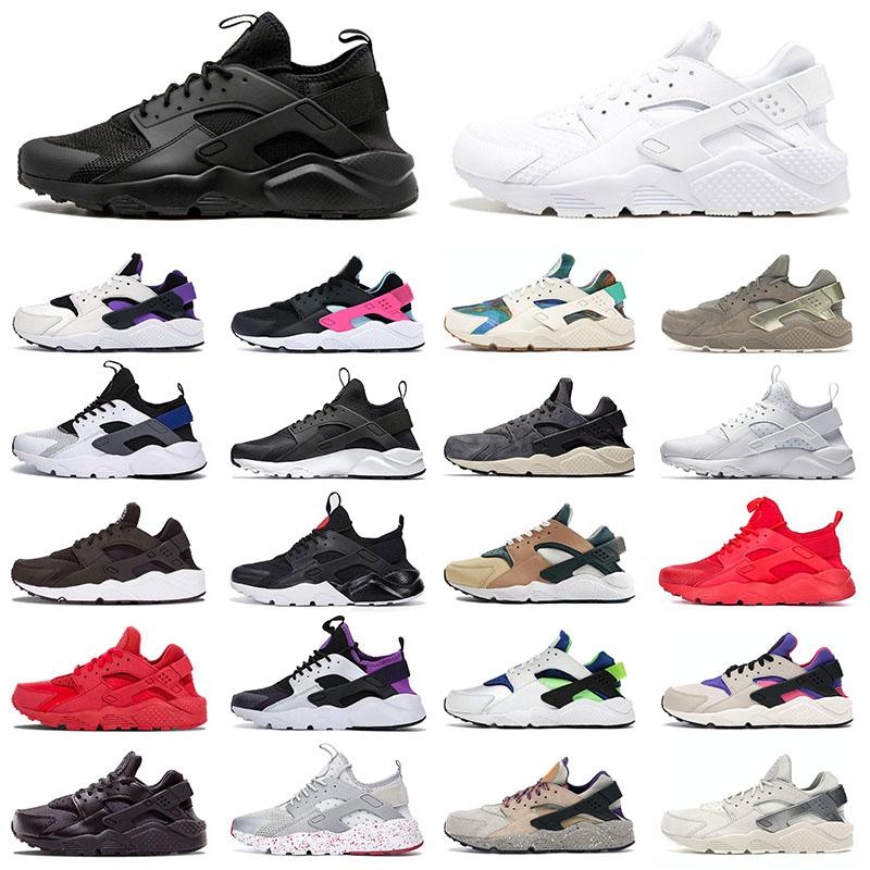 

2021 classic huarache running shoes mens womens black white huaraches Hurache red green purple men women sports sneakers trainers jogging walking