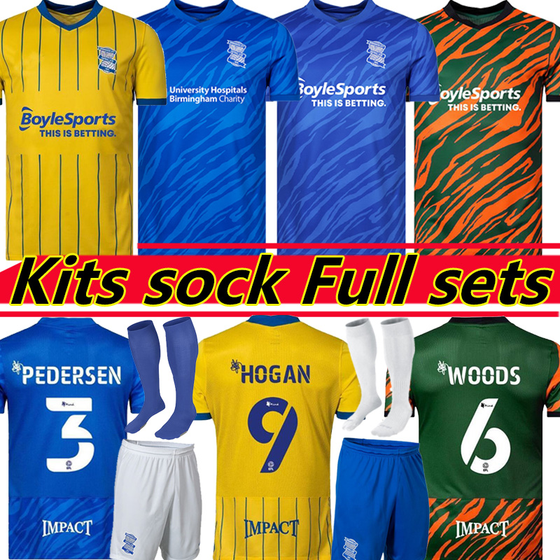 

21/22 Birmingham Soccer Jerseys LUKASZ JUTKIEWICZ HOGAN 2021 2022 BELA SAM GALLAGHER PEDERSEN DEAN SUNJIC Men Kids Kits sock Full sets city football shirts, 21-22 away