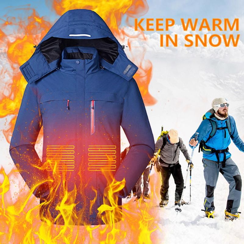 

Women's Jackets Heated Jacket Fashion Men Women Coat Clothes Electric Heating Thermal Warm Winter Hunt #t3g, Blue