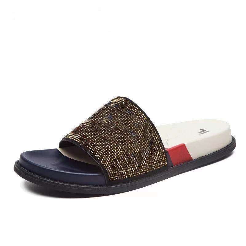 

RUBBER sandal slipper 456465, Black