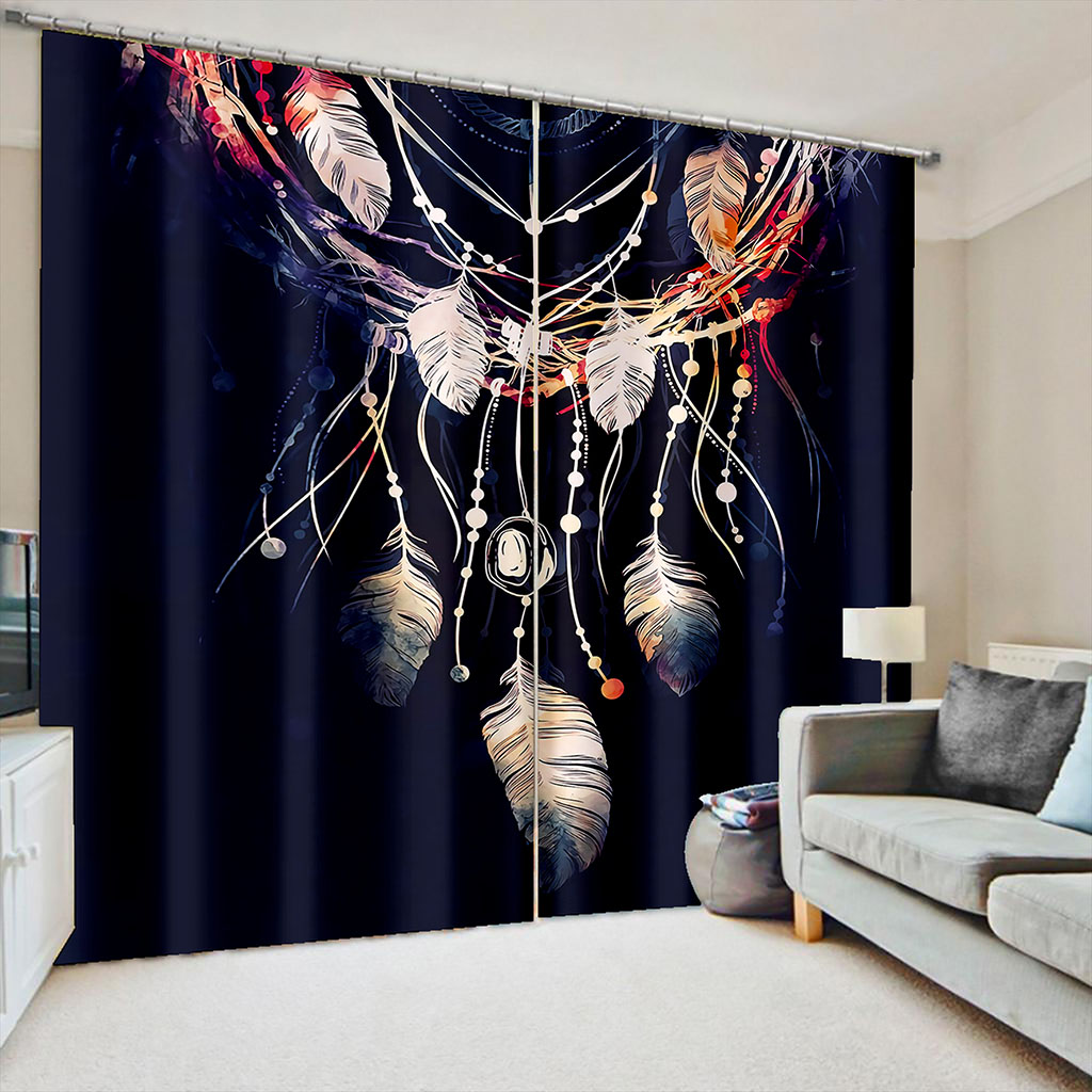 

Beautiful Photo Fashion Customized 3D Curtains black blackout curtains 3D Window Curtain For Living Room office Bedroom
