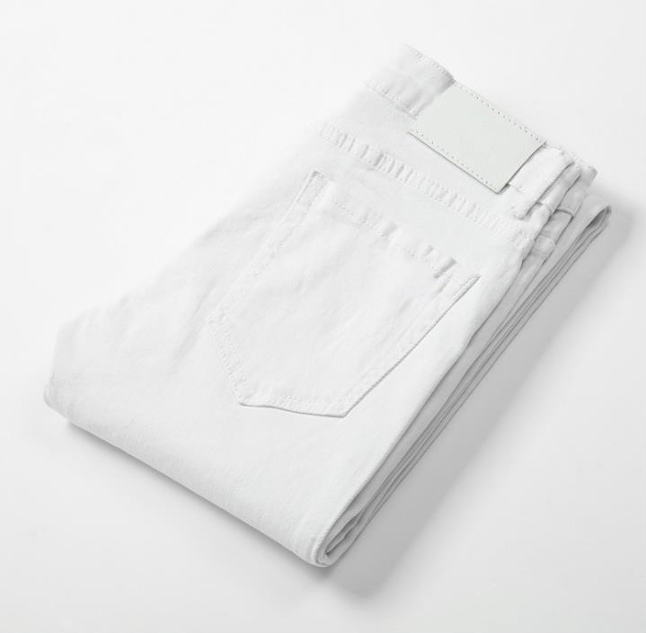 

Fashion-Designer Jeans Pants for Men Casual Brand Denim Pants Luxury Distressed Ripped Biker Pants Streetwear Mens Jeans Denim, White