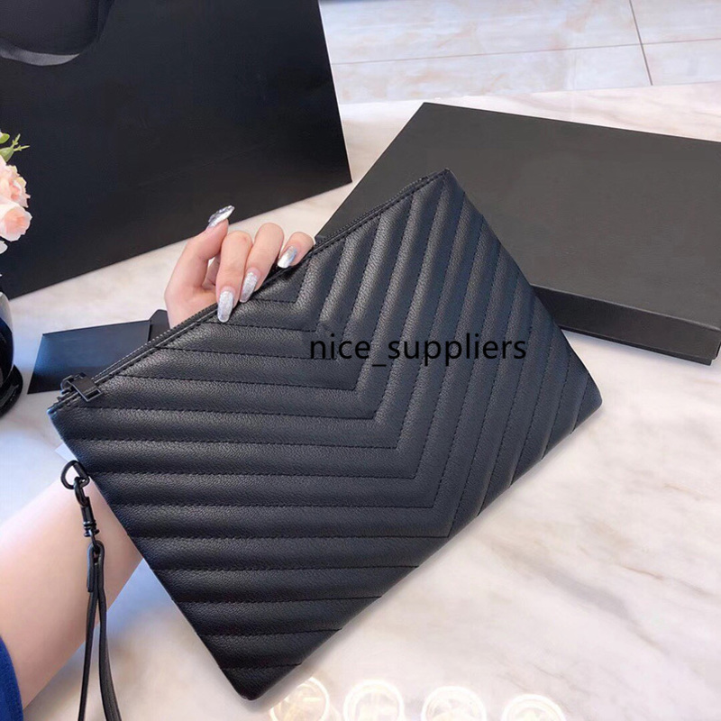 

wholesale TOP quality purse handbags high quality Clutch Bags Fashion real leather Bag wallet women bag With box and dust bag, Red;black
