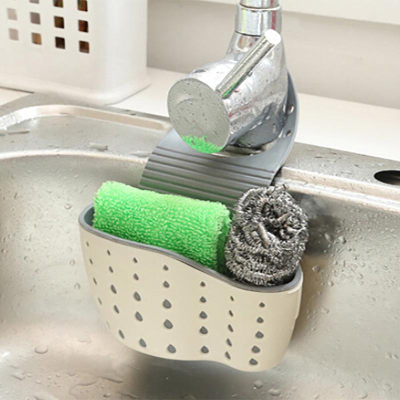 

Useful Suction Cup Sink Shelf Soap Sponge Rack Kitchen Bathroom Sucker Storage Tool Kitchen Gadgets Utensils Accessory 2021