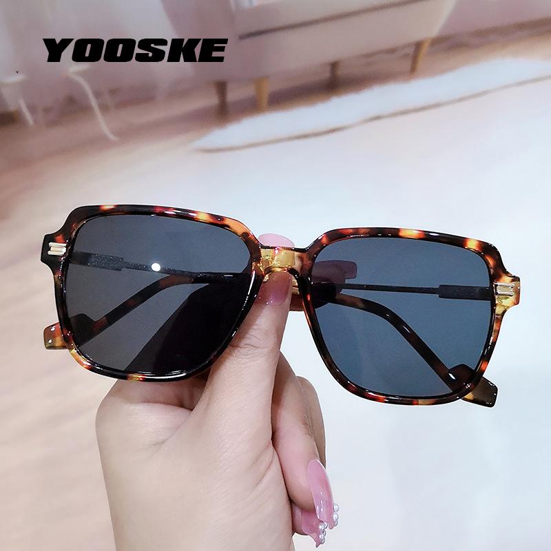 

Sunglasses YOOSKE Fashion Big Frame For Men Women Designer Vintage Sun Glasses Female Male Outdoor UV400 Sunglass