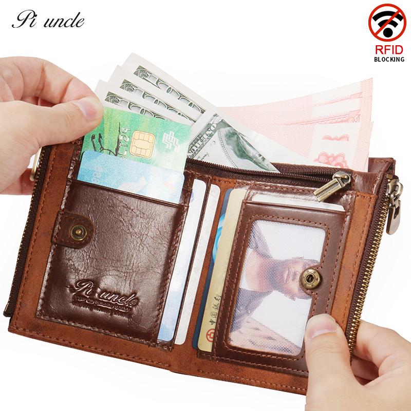 

Wallets 2021 Arrival Genuine Leather Men's Short Wallet For Men Small Zipper Organizer Cash Carteira Man Coin Purses, Red;black
