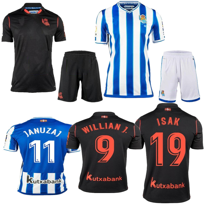 

20202021 Real Sociedad Football Jersey ILLARRA JANUZAJ ISAK Men's Football Jersey Set ODEGAARD, Black;yellow