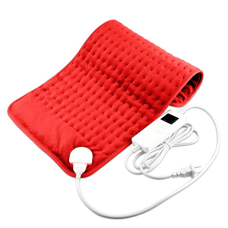 

Waist Support US/EU Plug Electric Blanket 75W Winter Heater Warmer Heating Physiotherapy Therapy Pad Mat Neck Back, Black;gray