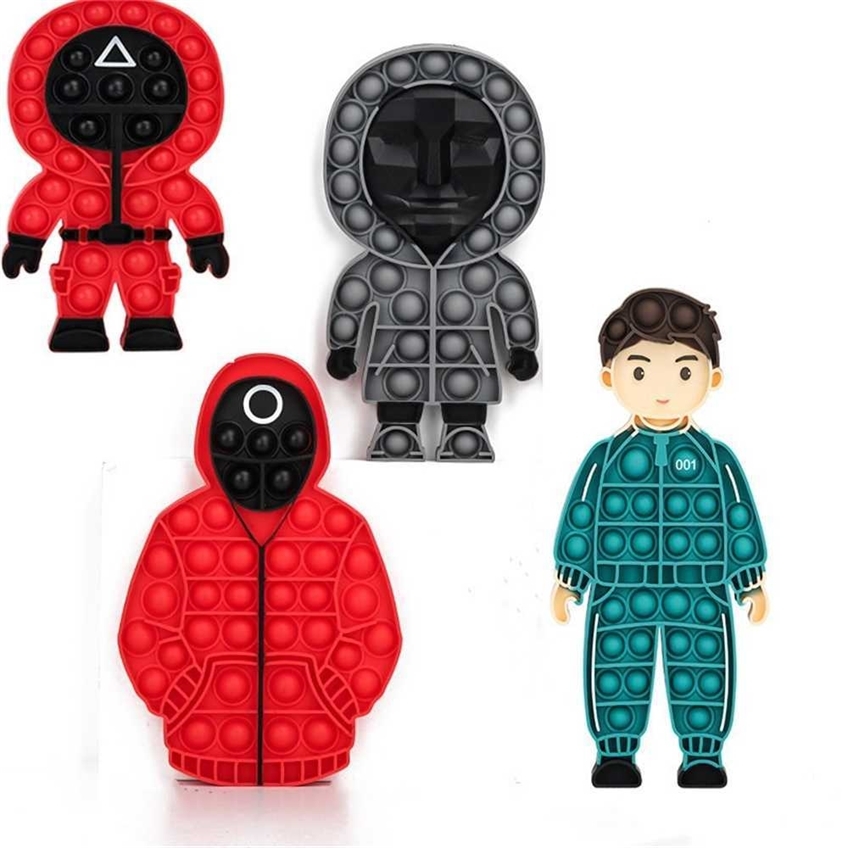 

Decompression fidget toy masked man TV game bubble popper board kids children christmas gift desktop sensory puzzle dolls action figures finger fun G119S7DM