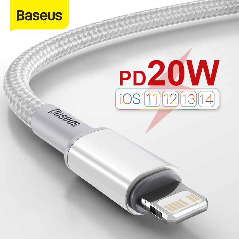 

Baseus 20W USB C Cable for Phone 12 11 Pro Max XR 8 PD Fast Charging for Phone Charger Cable for Pad Pro Type C Cable