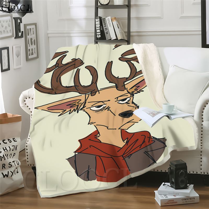 

CLOOCL Anime BEASTARS 3D Print Harajuku Air Conditioning Blanket Sofa Teens Bedding Throw Blankets Plush Quilt