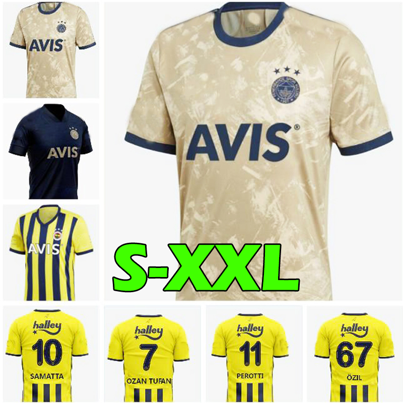 

Thai 2020 2021 Fenerbahce SK Futbol jersey Home football shirts 20 21 Thiam PELKAS Mesut Öz il Ozan Tufan Perotti Samatta Men soccer jerseys, Feineibaqie 20-21 home