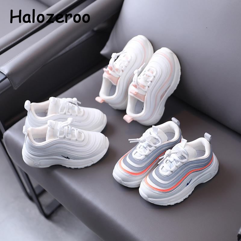 

2021 Spring Kids Sport Sneakers Children Running Shoes Baby Girls Brand Casual Sneakers Boys Slip On Chunky Trainers, Pink