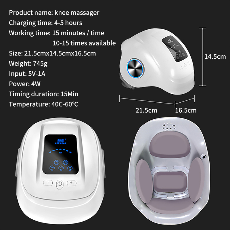 

Rechargeable Knee Massage EMS Pulse 3D Cyclic Infrared Hot Compres Leg Joint Massage Airbag Vibration Massage Relief RelaxationScouts