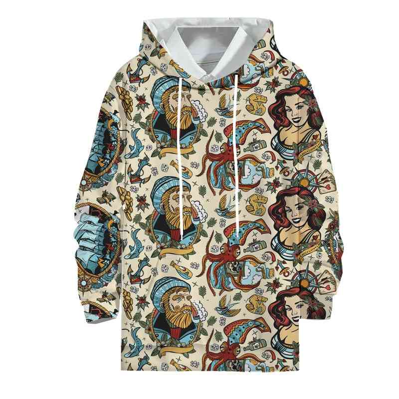 

2021 autumn new round neck Pullover 3D printing casual loose Hoodie sweater large men, Dh1gt213122x