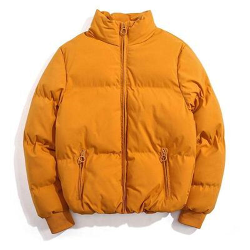 

Woman Warm Solid Cotton Down Coats Winter Fashion Trend Thicken Short Puff Jacket Designer Wholesale Female Casual Bread Puffer Jackets, Khaki