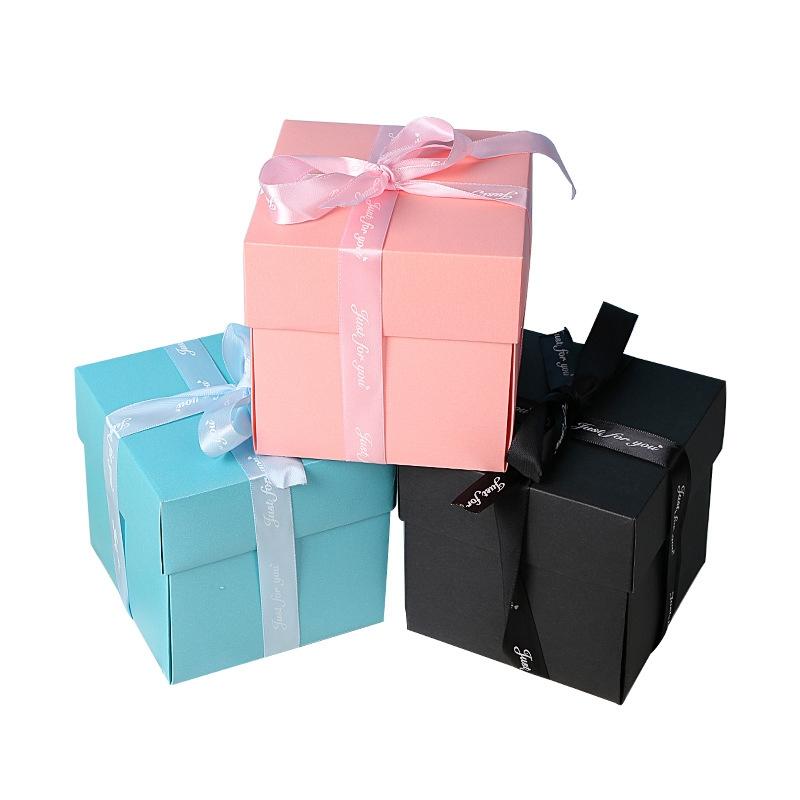 

Gift Wrap DIY Handmade Quadrilateral Surprise Explosion Box Scrapbook Po Wedding For Mother Day Christmas
