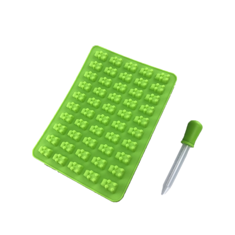 

2021 Dab Baking Moulds Cookie Gummy Snack Mini Candy Kitchen Caking Mold Nonstick Food grade safe bear shape