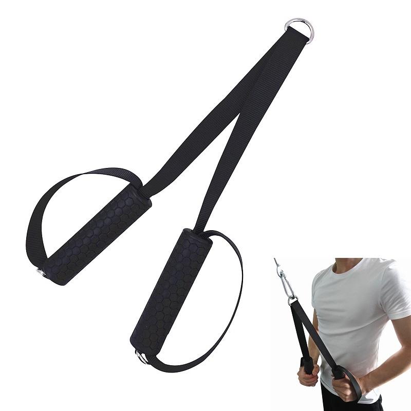 

Triceps Pull Rope Fitness Heavy Duty Strap Handle Grip Fitness Equipment Pull Down Cable Rope Triceps Machine Home Gym Workout