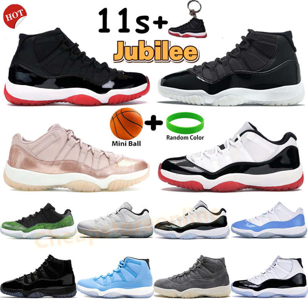 

Jubilee 25th anniversary high 11 basketball shoes 11s mens sneakers pantone concord 45 cool grey platinum low rose gold legend blue sports, 04. space jam