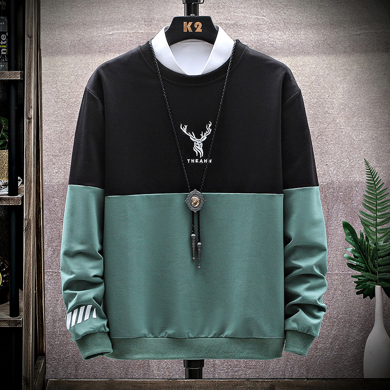 

2021 New Animal Caa Veado Impresso Hoodies Harajuku Moda Moletom Unisex Casual Pulver Sudadera Sehc, Green