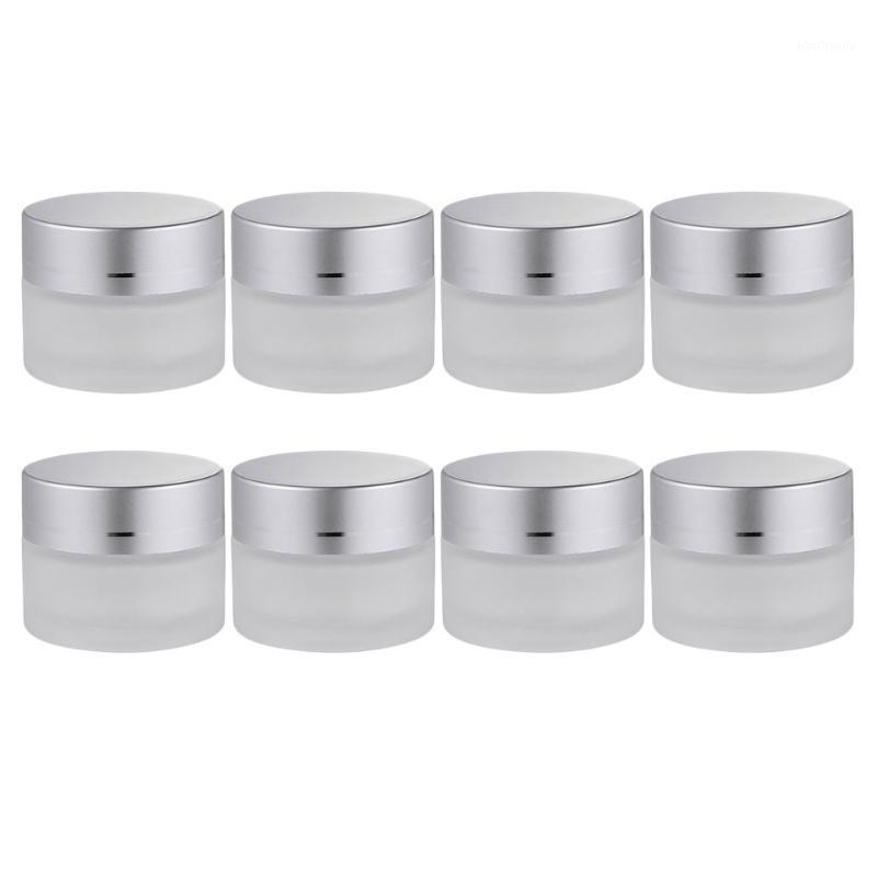 

Storage Bottles & Jars 8pcs 10g Portable Cream Glass Cosmetic Dispenser Empty Refillable