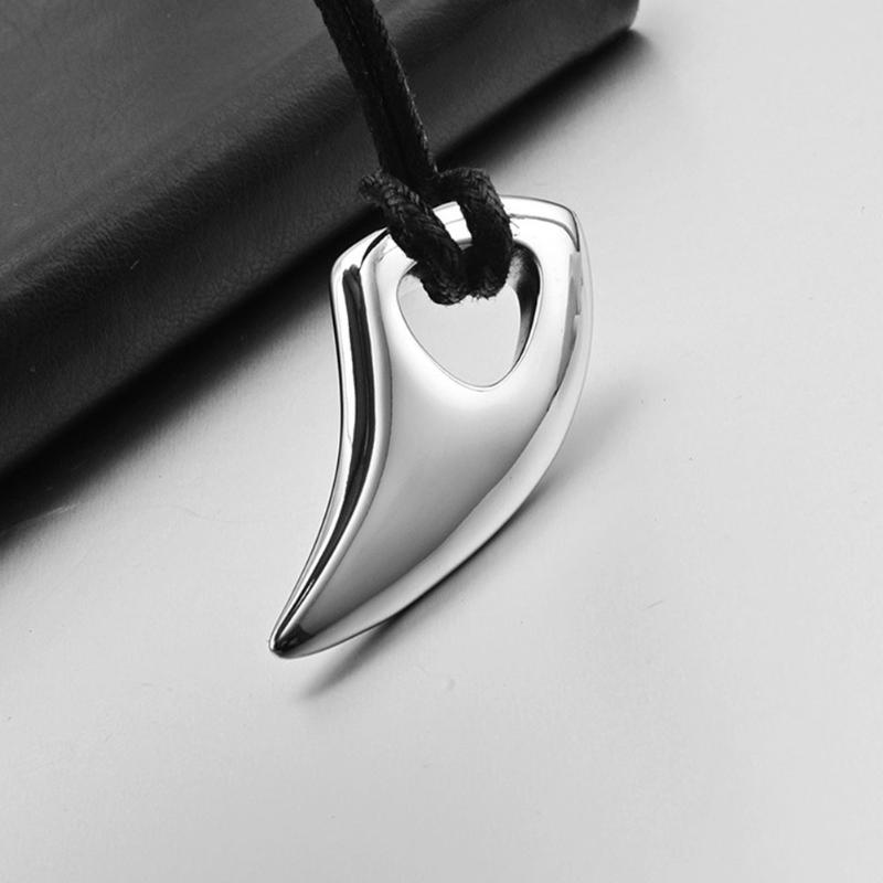 Pendant Necklaces Casual Jewelry Fashion Valentines Day Decoration Men Necklace Durable Stainless Steel Gift Classic Wolf Teeth Shaped-image-708504987