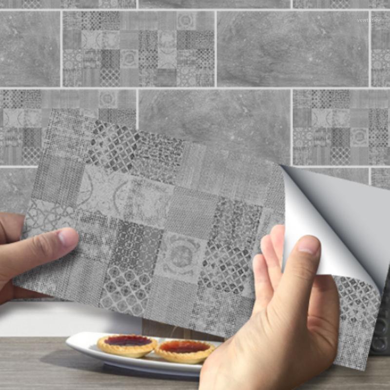 

Party Decoration Kitchen Tile Dark Gray Cement Wall Stickers Bathroom Sticker Self-adhesive Decor Accessories