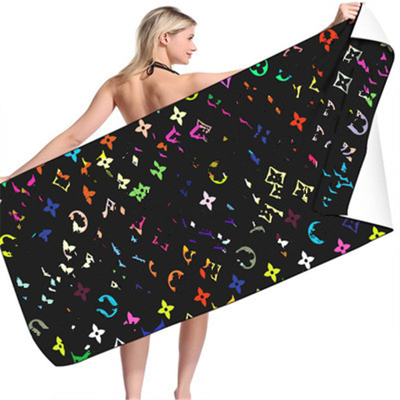 

letter casual ins style beach towel fashion summer bath towels high quality classic design home gift