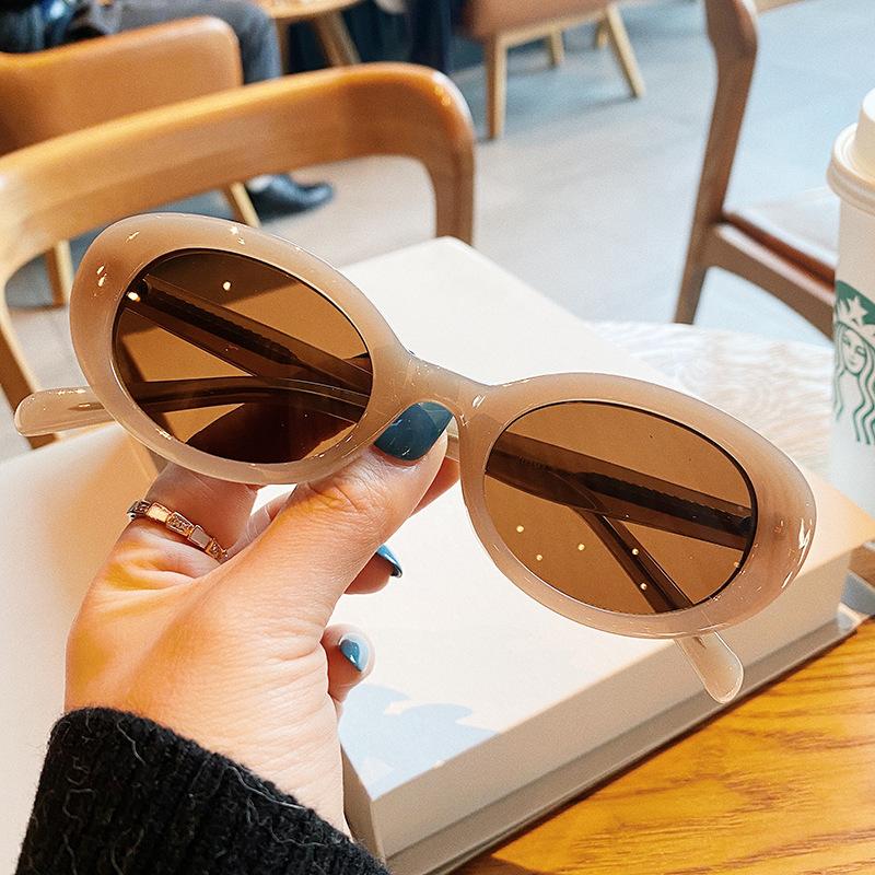 

Sunglasses 2021 Fashion Small Oval Women Brand Designer Hip Hop Sun Glasses Female Driving Shades Oculos Feminino UV400
