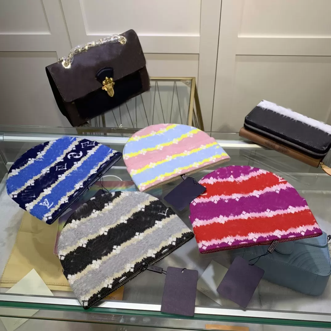 

Luxury Knitted Hat Designer Beanie Mens Fitted Hats Unisex For Cashmere Letters Casual Skull Caps Outdoor Fashion High Quality, Blue;gray