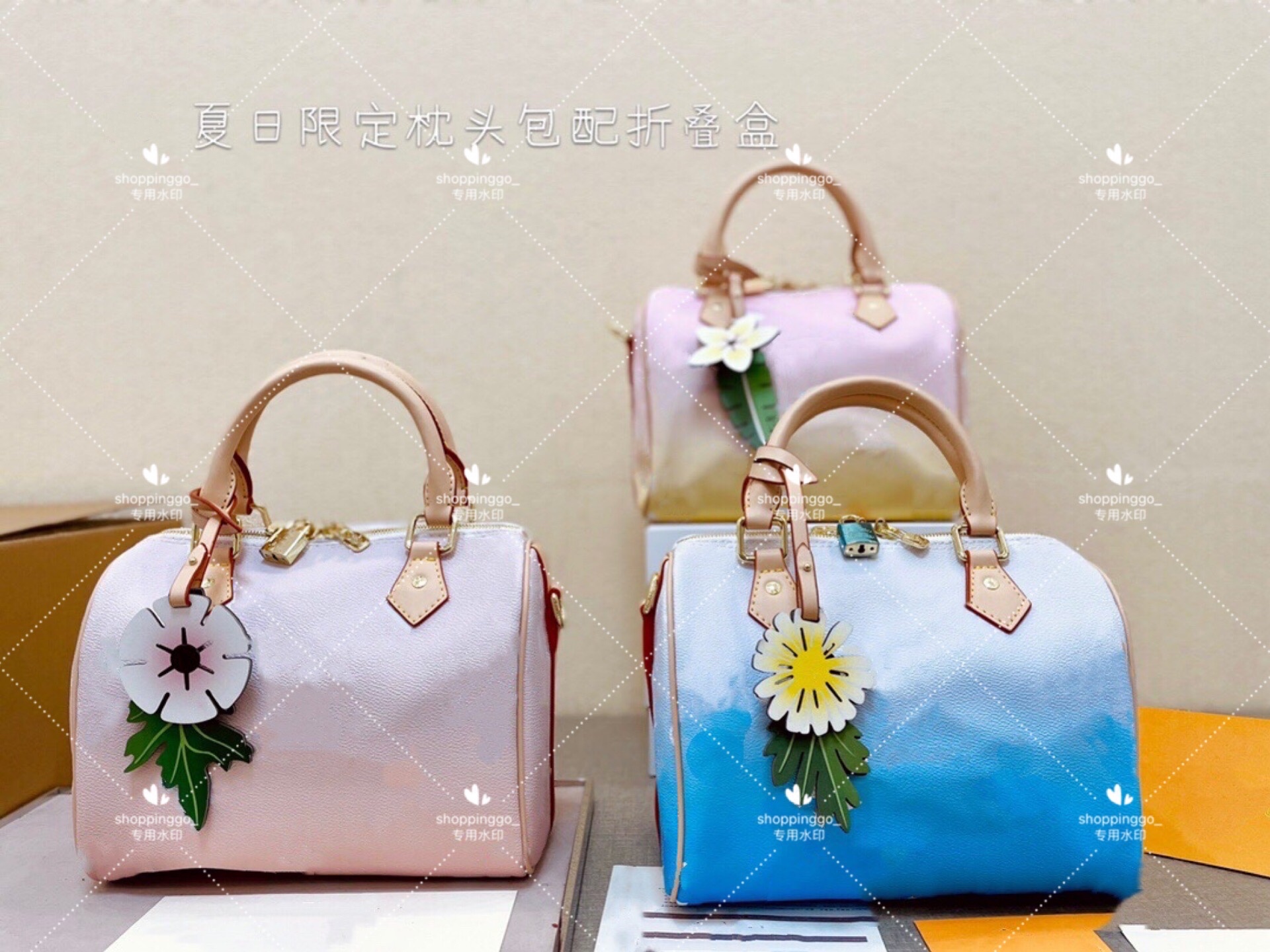

Gradient pillow bag tote by the pool shoulder bags casual trend retro style metallic texture four seasons Oversize shopping handbag Women Lu