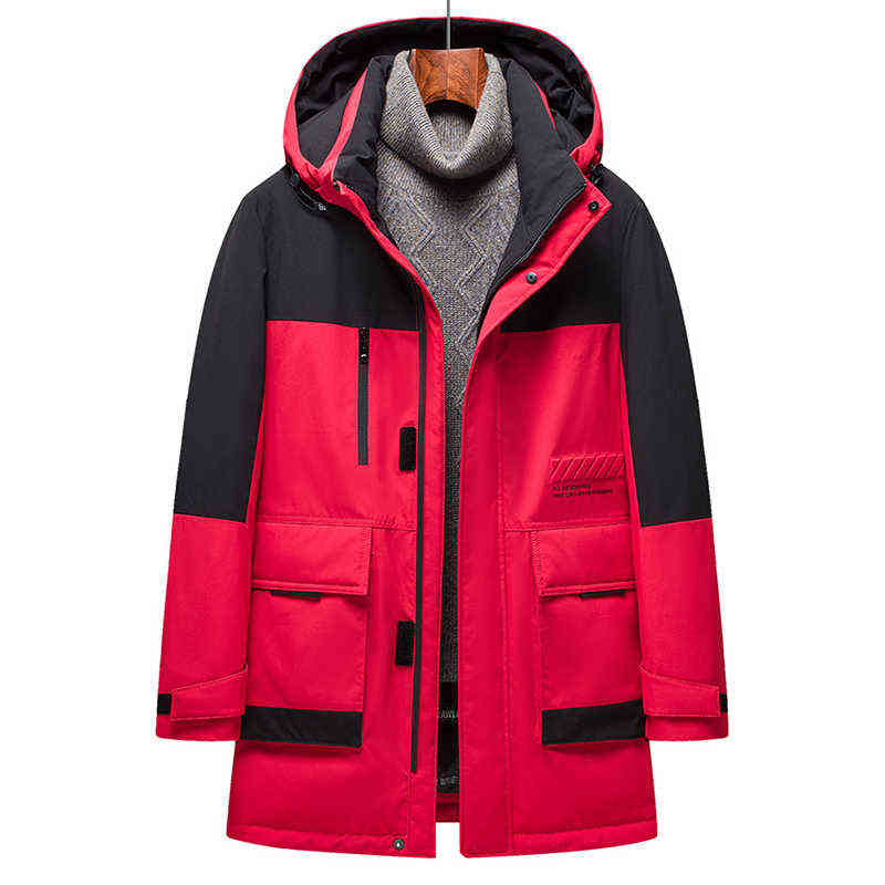 

-30 Degrees 90% White Duck Down Jacket Men Thick Winter 2021 New Big Hooded Warm Parka Waterproof Windproof Top Quality Size 4XL Y1103