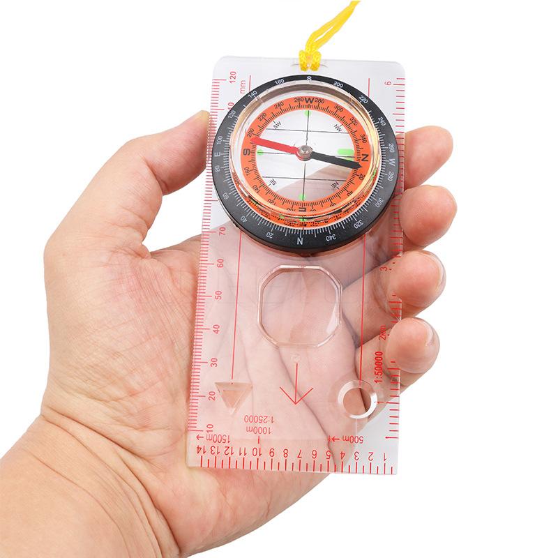 

Hot Portable Professional Outdoor Ruler Map Scale Compass Night Directional Compass Field Map Scale Outdoor