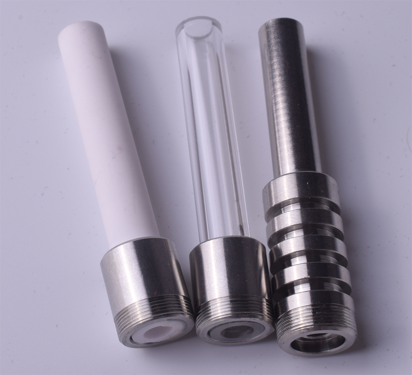 

Smoking Replacement Thread Titanium Ceramic Quartz Tips Nail For Nectar Collector v4 kit Mini Glass Concentrate Pipes
