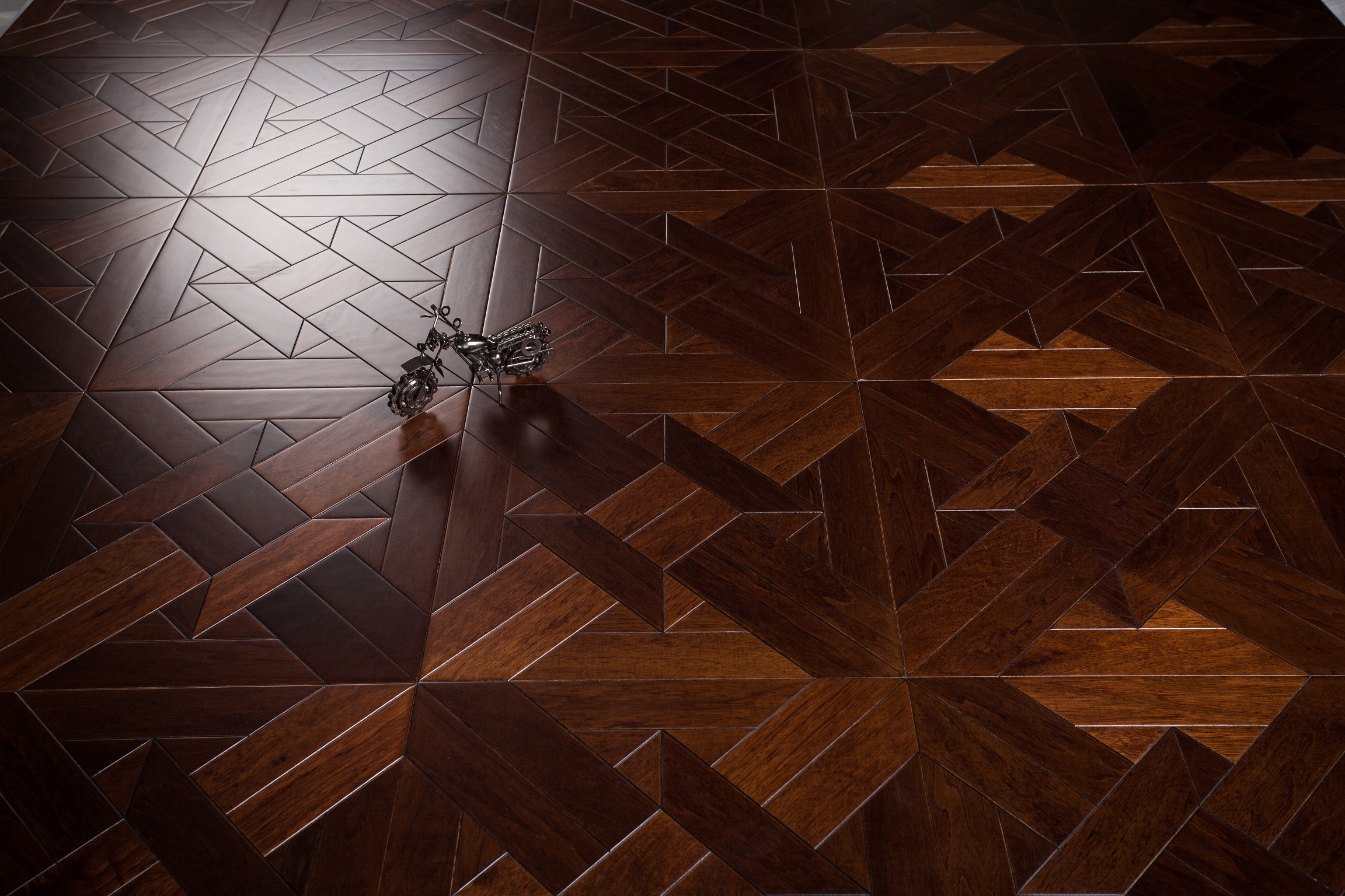 Dark Color Chinese catalpa wood floor parquet flooring hardwood household interior carpet art and craft inlaid marquetry wall deco tile bedroom h-image-405707105
