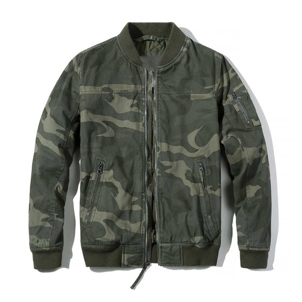

2021 New Autumn Winter Camouflage Bomber Man Collar Military-style Army Thick Men' Plus Size Jacket Qqbr, Army green.