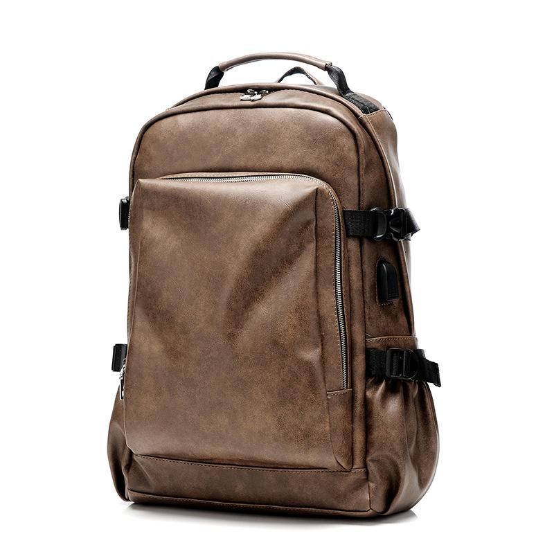 

Backpack Men's Travel 2021 Fashion All-match Large Capacity Bag, Black