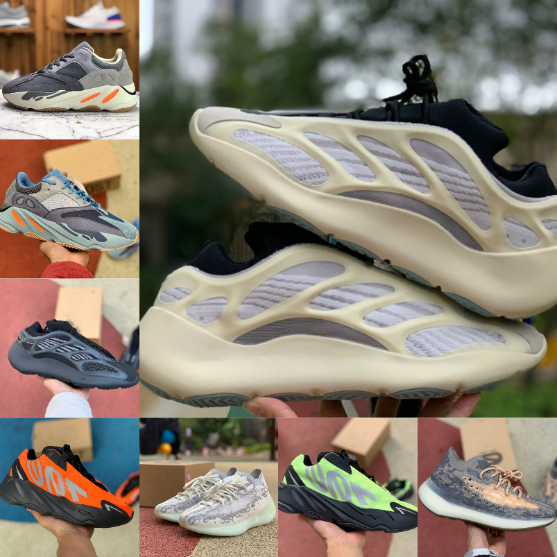 

2021New 700 V3 380 Mens Sneakers Running Shoes Azael Alvah Utility Black Wave Runner MNVN Phosphor Orange Bone Womens Sports Outdoor Fashion
